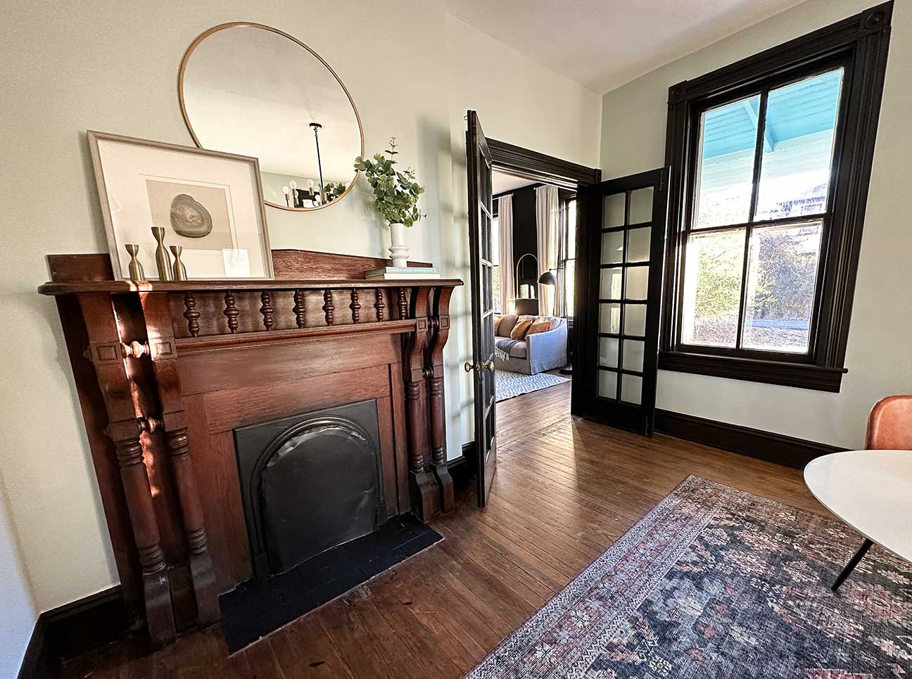 bright kitchen window