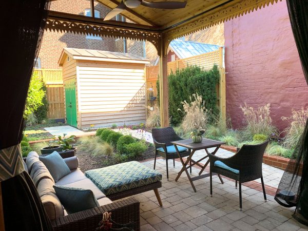 Victorian Home Seating Area Indoor outdoor living